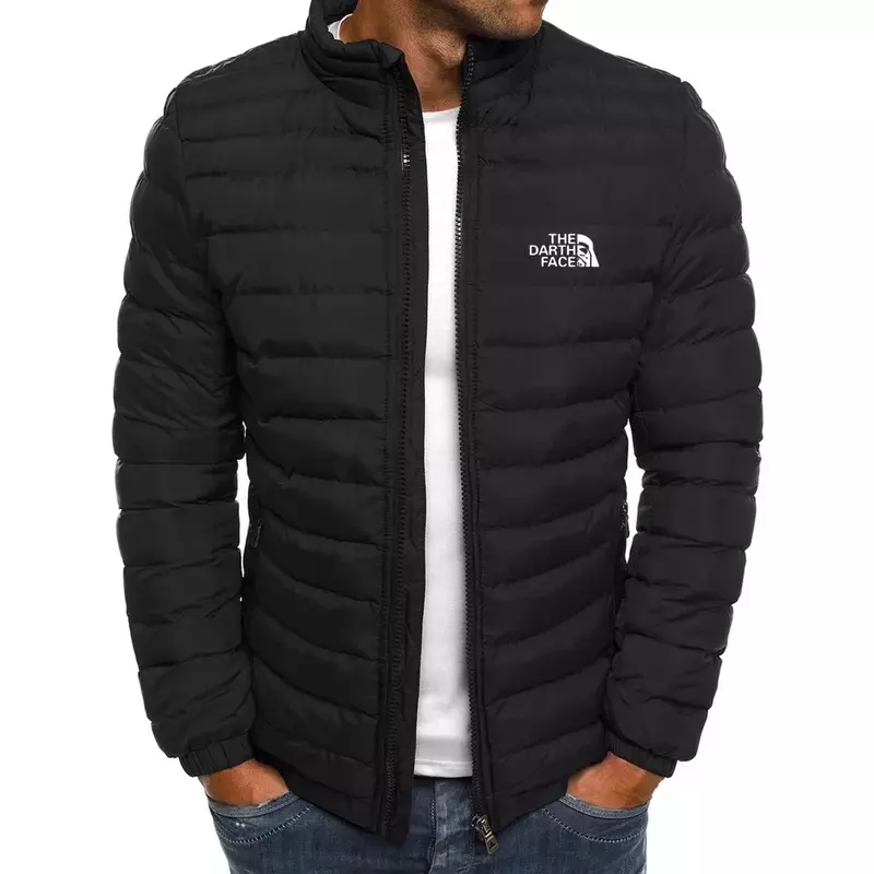 2023 Thick Men New Warm Parka Jackets Winter Casual Men's Outwear Coats Stand Collar Male Windbreak Cotton Padded Down Jacket