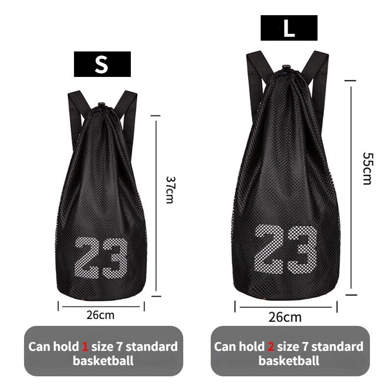 Basketball BagBasketball BagTraining Sports Backpack Fitness Backpack Storage BagFootball Volleyball Net Pocket Bag