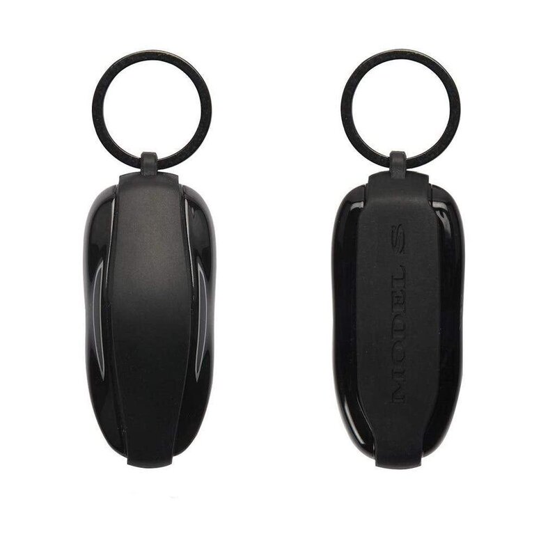 Car Key Fob Case Silicone Band with Metal Keychain For Tesla Model 3 X S Y Accessories Key Fob Holder
