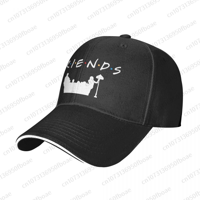 Friends TV Show topi bisbol pria wanita, topi olahraga luar ruangan Hip Hop Sandwich dapat disesuaikan