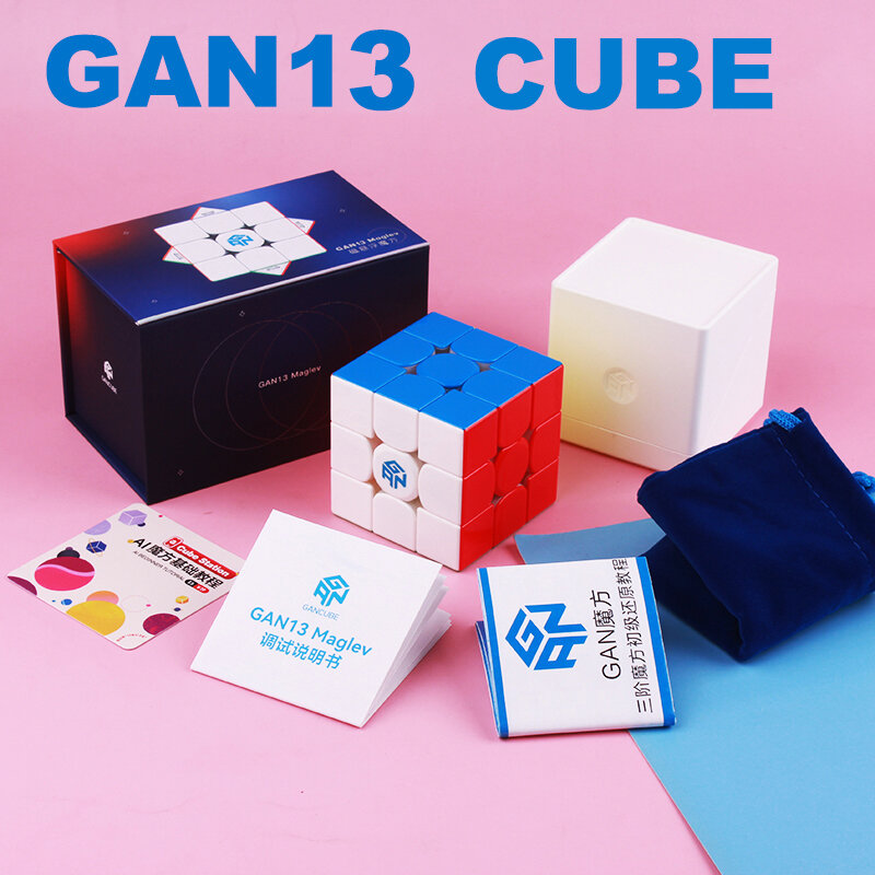 GAN13 Maglev mainan anak-anak, kubus ajaib magnetik 3x3 GAN 13 profesional 3x3x3 kecepatan 3 × 3 × 3 Speedcube ganico Cubo
