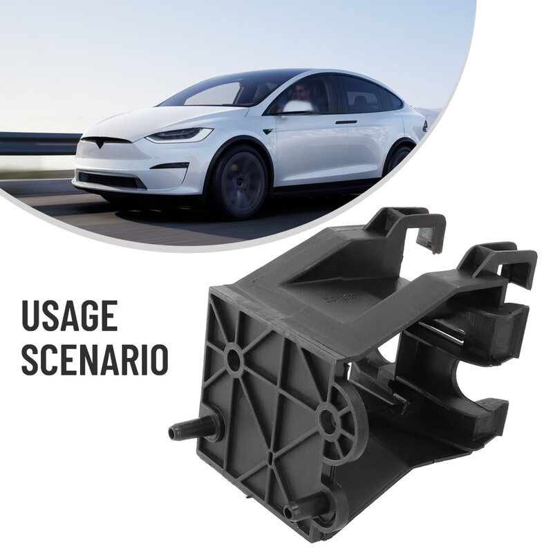 Soporte de radiolocador delantero, calidad garantizada, soporte para Tesla modelo Y 2020, Material plástico negro, 2023