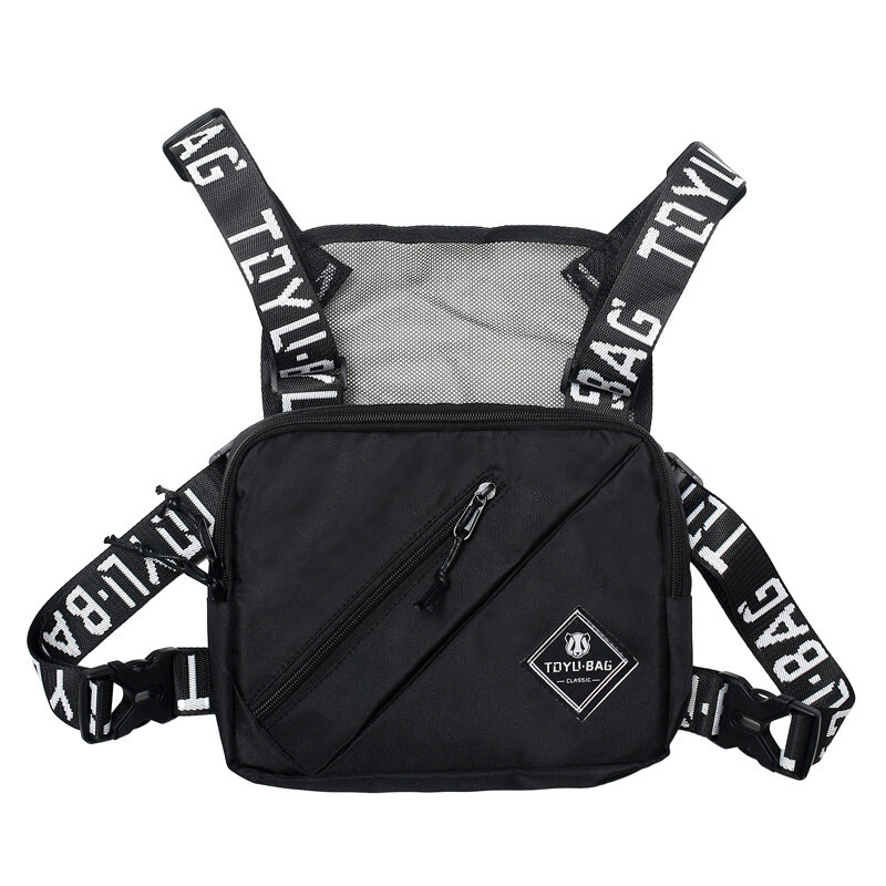 2022 New Fashion Unisex Chest Bags Hip Hop Streetwear Men Chest Rig Bag High Quality Oxford Tactical Vest Pocket Sport Backpacks