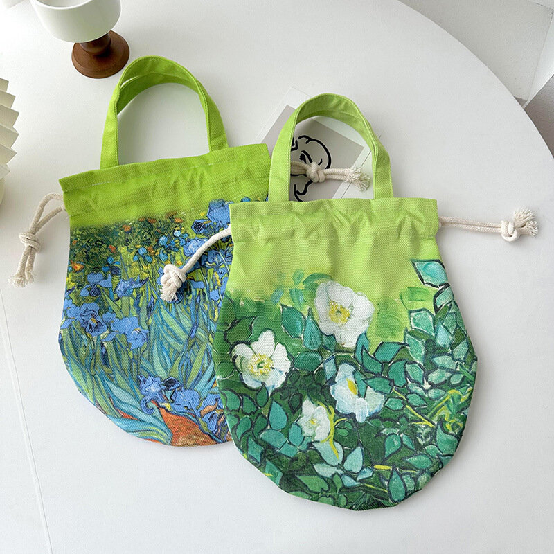 2023 nuova borsa da donna Fashion Van Gogh Oil Painting Series Out Going Handbag borsa retrò borsa di grande capacità borse per studenti