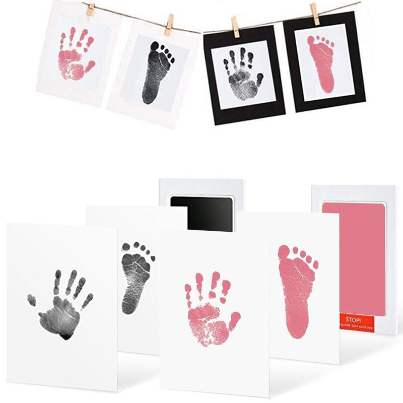 Безопасные нетоксичные фотообои с рисунком без прикосновения, наборы чернильных прокладок без прикосновения для новорожденных 0-10 месяцев, сувенирные отпечатки лап собак