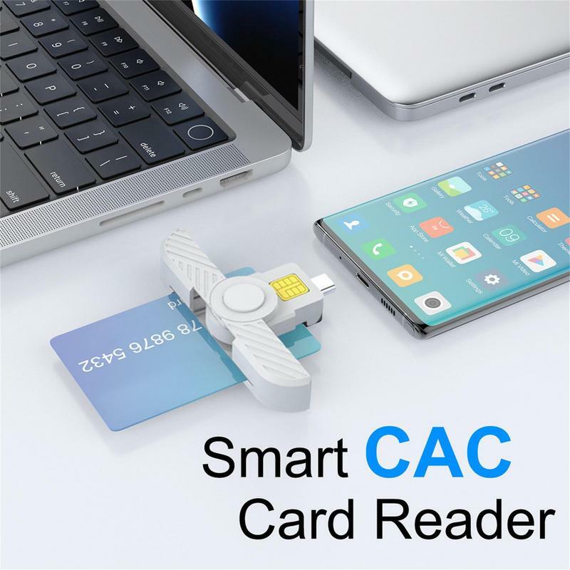 Kaartlezer Intrekbare Cac Smartcard Lezer Sim Kaart/Ic Bank Chip Lezer Voor Windows Phone Linux