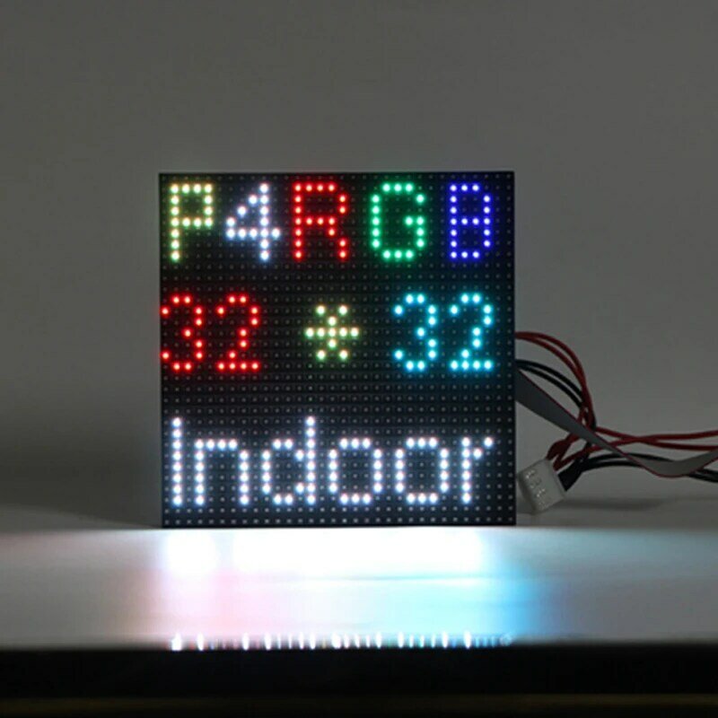 200ชิ้น/ล็อตความละเอียดสูง P4ในร่ม1/16สแกน128*128มม. 32*32พิกเซล3in1 RGB SMD2121สีเต็มแผงโมดูลจอแสดงผล LED
