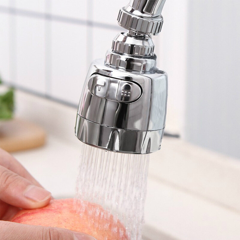2 Modes Rotatable Water Saving Kitchen Faucet Extender High Pressure Splash-Proof Nozzle Tap Adapter Sink Filter Sprayer