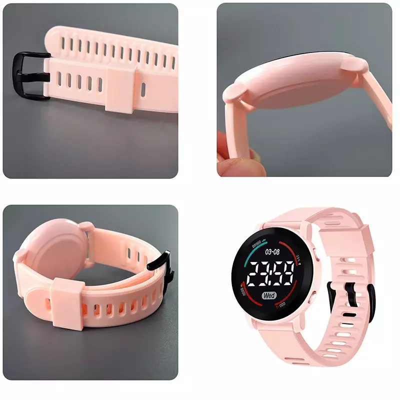 Digital Digital zegarki dla dzieci świecący wodoodporny sportowy zegarek dla dzieci silikonowy pasek elektroniczny zegarek na rękę dla chłopców Gril Reloj Niño