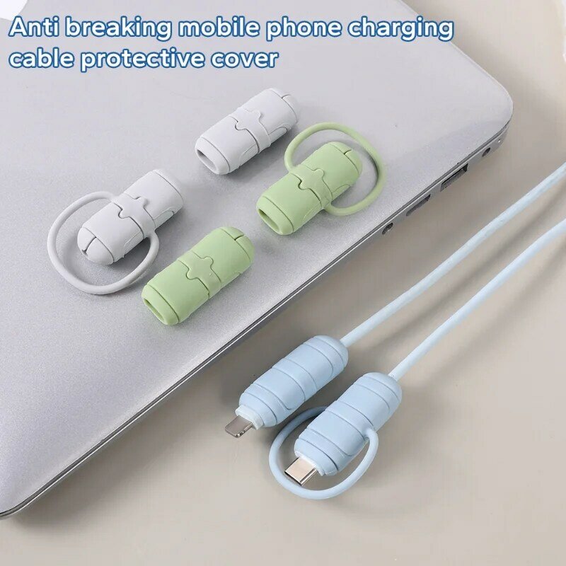 Cable Protector For Type C USB C Charger Cord Protector Data Cable Line Protection Sleeve Cable Wrap Saver USB Cable Chompers