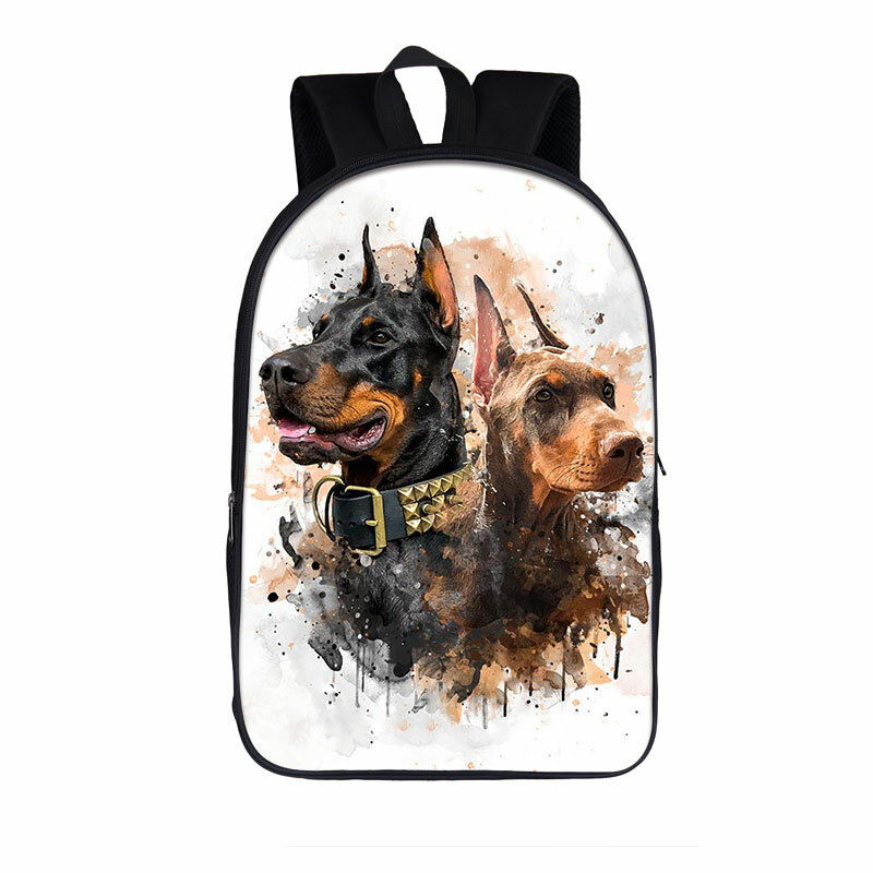 German Shepherd Cute Dog Pattern Backpack for Teenager Children Kids School Bags Boy Dog Book Bag for Travel Bag Backpack