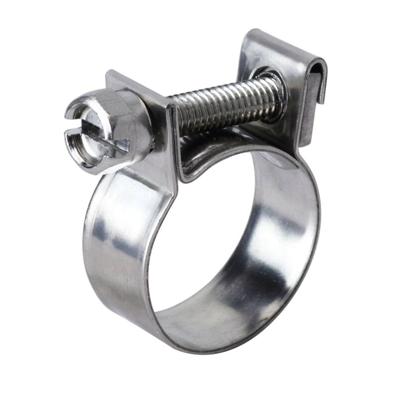 20Pcs Sanitary Mini Fuel Line Pipe Hose Clamp Clip 304 Stainless Steel Heavy Duty(14-16Mm)