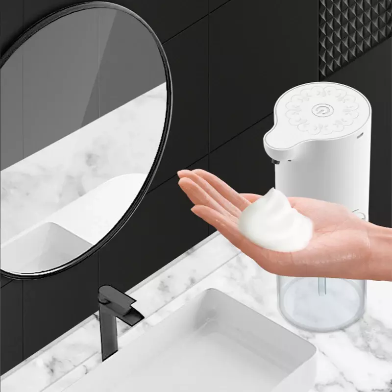 Dispensador automático de jabón para manos, máquina dispensadora de espuma con Sensor infrarrojo, sin contacto, USB, 280ml, novedad