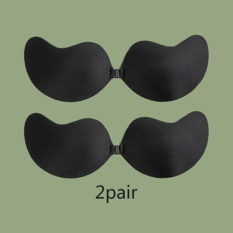 Two pairs Stick-On Lifting Bra, Mango Shaped Strapless Self-AdhesiveSlip-Proof Seamless Bra, Women's Lingerie & Underwear