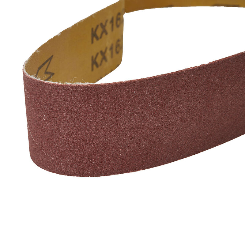 10pcs Reddish Brown 60/120/150/240 Grit 40mm X 680mm Sanding Belts Set For Grinding Machine Durable And Good Quality