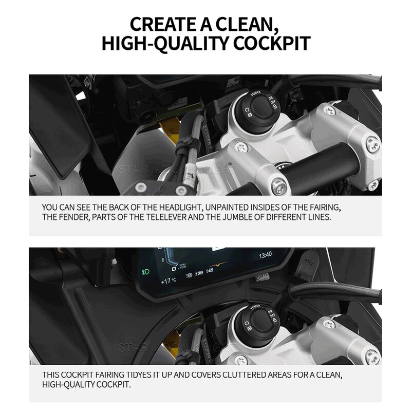 Déflecteur de fourche de carénage de Cockpit de moto, pour BMW R1250GS Adventure R 1250 GS R1200GS LC 2013- R 1200 GS LC Adv