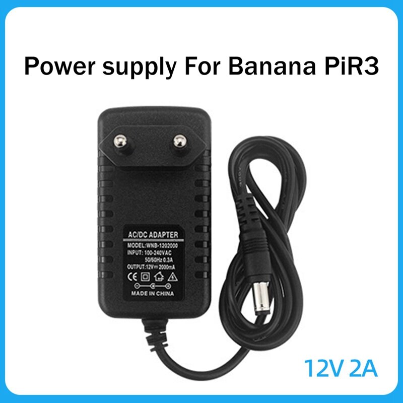 Placa de desarrollo Banana Pi BPI-R3, adaptador de corriente de 24W, fuente de alimentación DC12V 2A, oferta