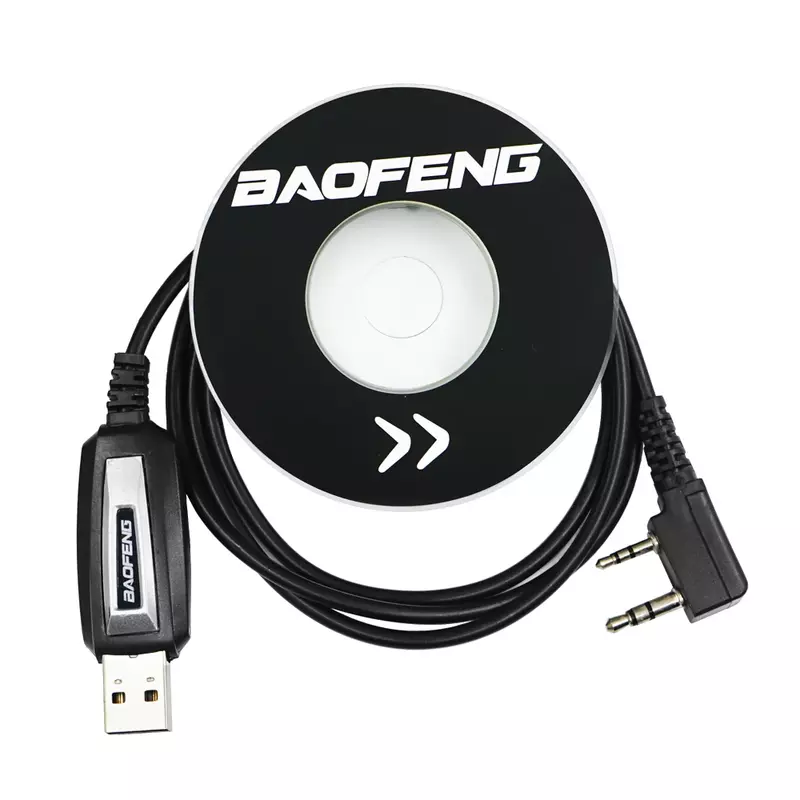 Baofeng usb cabo de programação com driver cd para UV-5RE UV-5R pofung uv 5r uv5r 888s UV-82 UV-10R rádio em dois sentidos walkie talkie