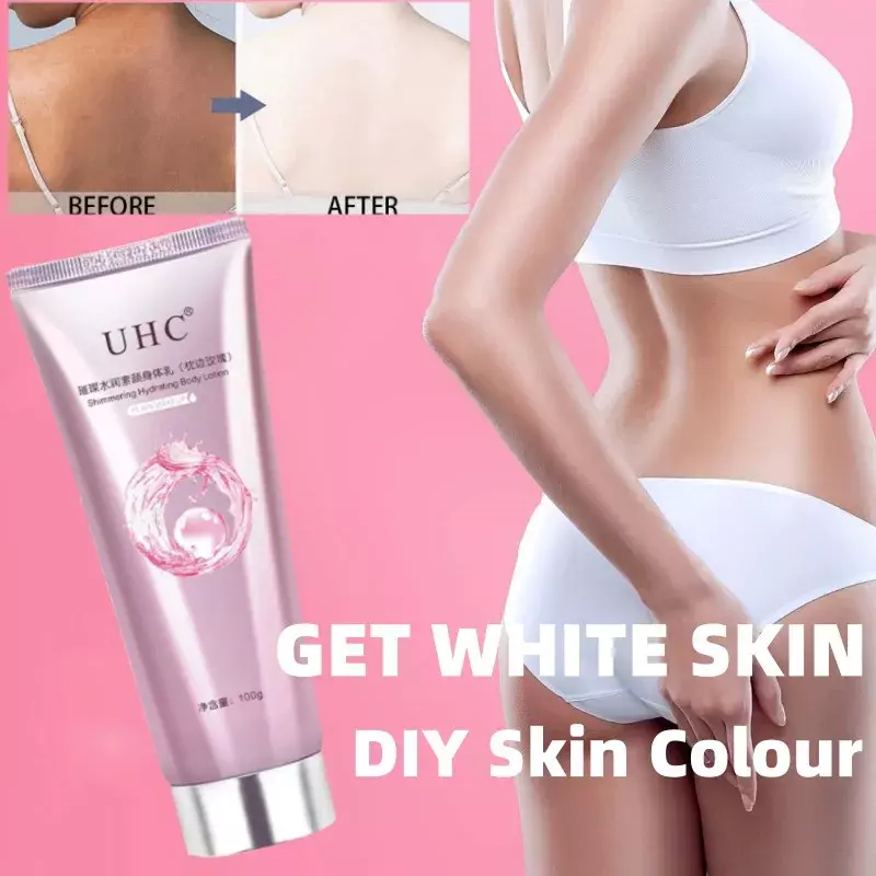 Uhc Instant Body White ning Cream verbessert die Mattheit aufhellende feuchtigkeit spendende Haut aufhellung, die für dunkle Haut geeignet ist