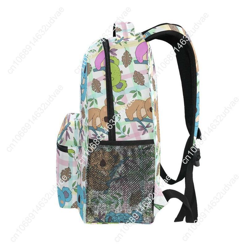 กระเป๋าสำหรับเด็กผู้หญิงวัยรุ่นนักเรียนกันน้ำ ransel anak SMA ผู้หญิงกระเป๋าหนังสือพิมพ์หมีโคอาล่าใหม่