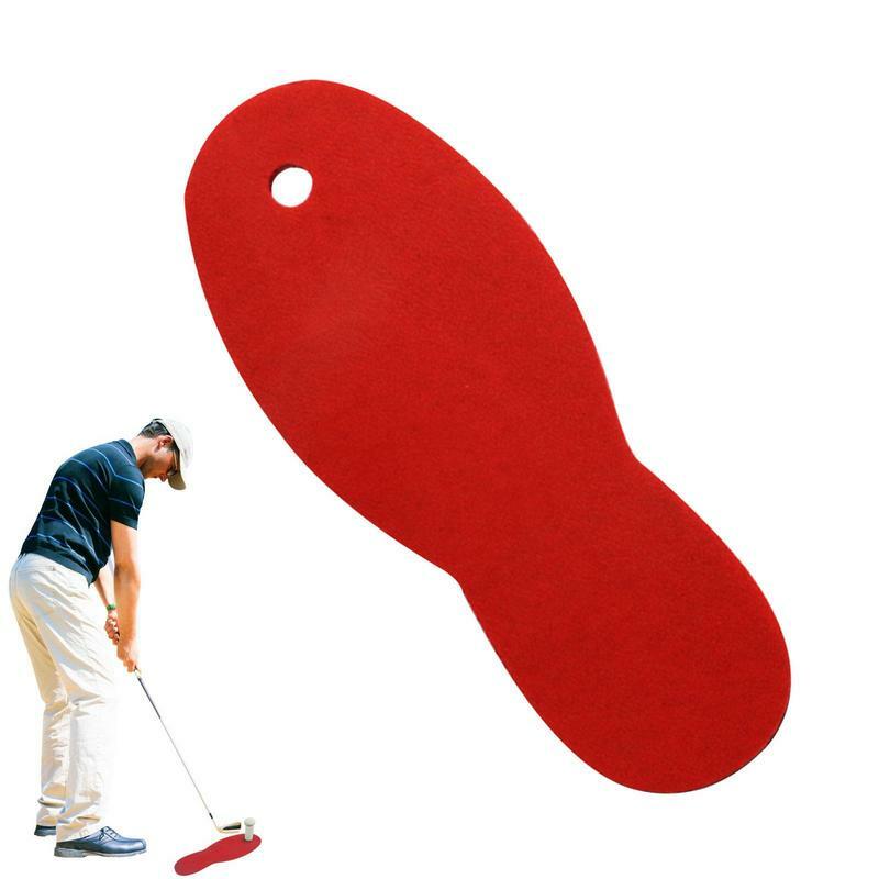 Golf Mat Golf Training Chipping Mat & Aids Little Feet Shape Swing & Chipping Mat Hitting Training Aids Golf Hitting Mat For Men