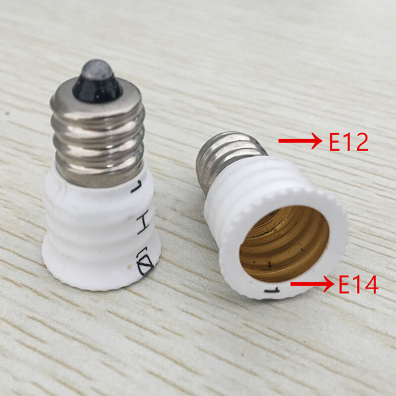 Adaptador de enchufe de lámpara de alta calidad, Base de lámpara E12 a E14, soporte de lámpara E14, convertidor de cabeza de lámpara E27