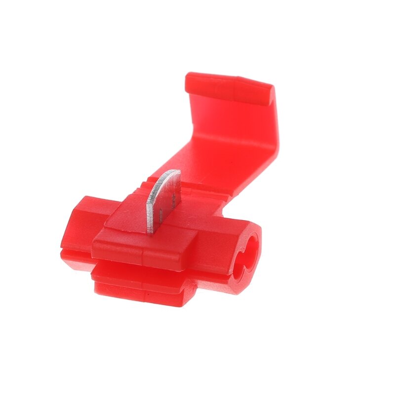 652F 10Pcs 2 Pin for T Shape Wire Cable Connectors Terminals Crimp for Wire Clips Electrical Wire Connectors