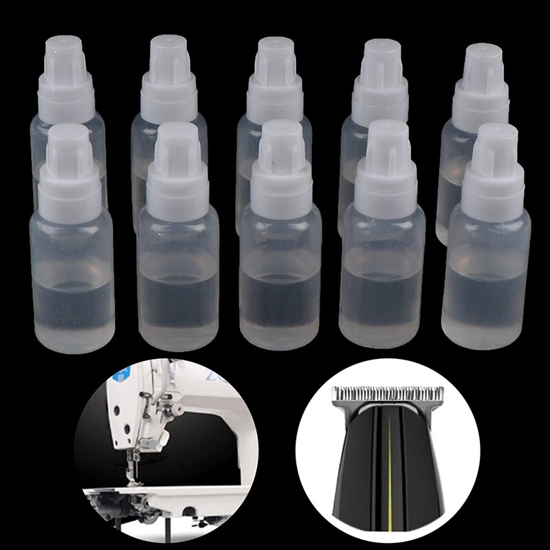 10pcs 8ml Household Sewing Machine Oil Clipper Shaver Maintenance Lubricant Sewing Machine Hair Trimmer Blade Oil