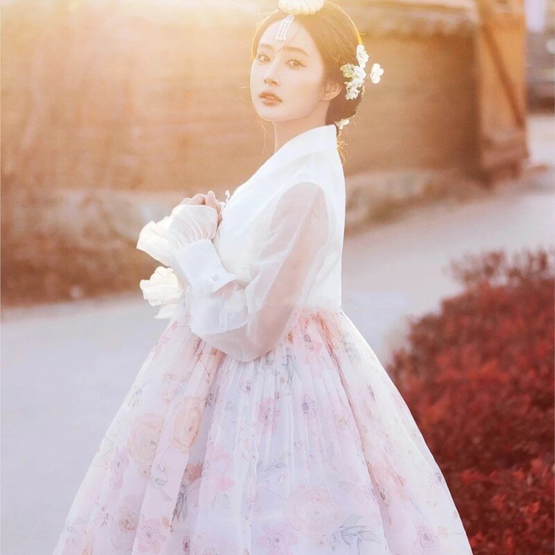 Yanji-vestido de corte de fotos para mujer, ropa coreana, actuación diaria, nuevo