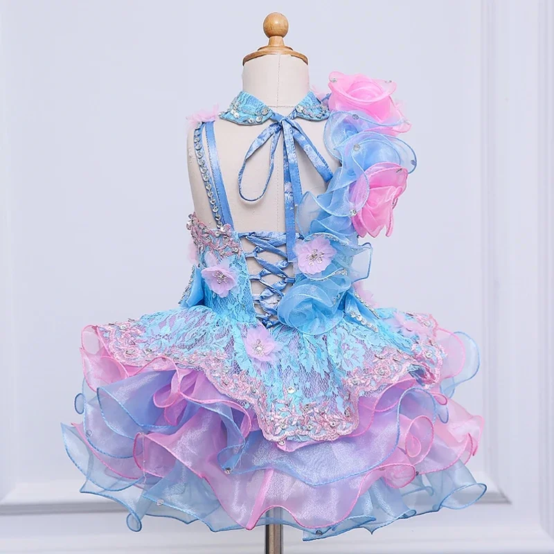 Magnifique robe colorée pour petites filles, motif floral, pour mariage, Rhde promo, première communion