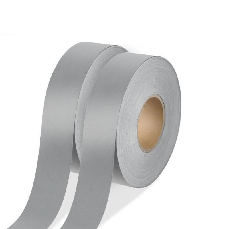 Reflecterende Polyester Stof Tape Naaien Op Kleding Multi-Size Reflecterende Strip Diy Waarschuwing Veiligheid Tape