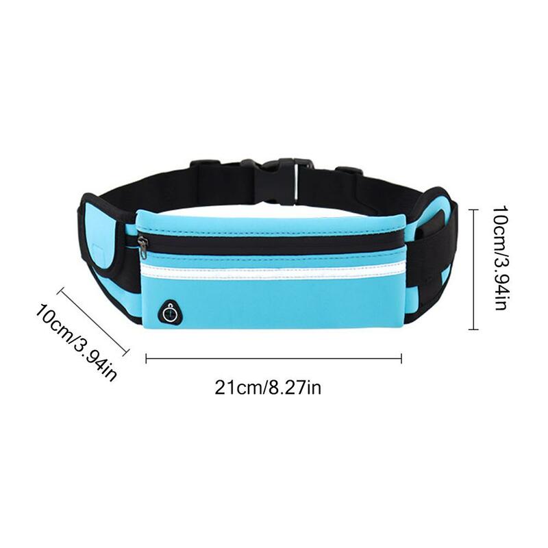 アウトドアスポーツ用ネオプレンベルト、サイクリングやランニング用のポケット付き防水ウエストバッグ