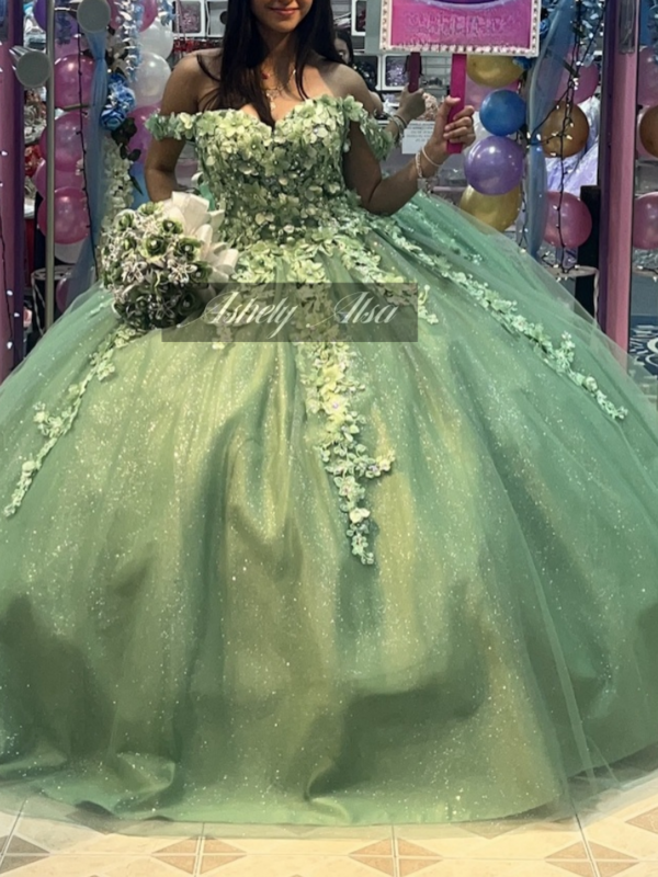 Ashely Alsa-3D vestido de baile floral para festa de aniversário, vestidos Quinceanera, sábio árabe saudita, luxo, 15, 16