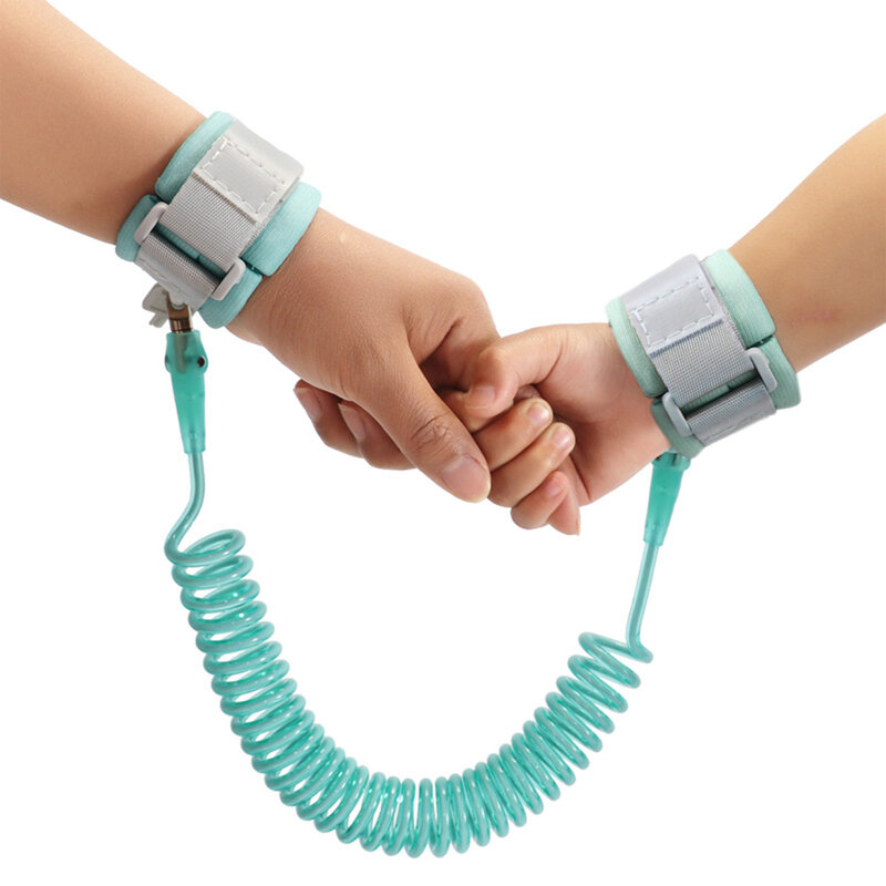 Maluch smycz bransoletka dla dzieci zapobiegająca zgubieniu się Link Kid smycz Anti Lost Wrist Link dla niemowląt maluchy dzieci 150cm długości niebieski/