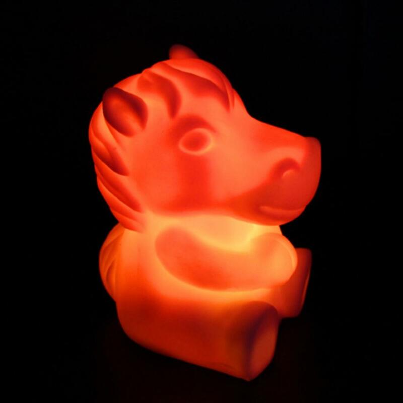 2024 entzückende Nachtlichter chinesischer Tierkreis Tier geformt führte blinkende Farbwechsel Dekor Nachtlicht Schlafzimmer Dekor Kinder Geschenk