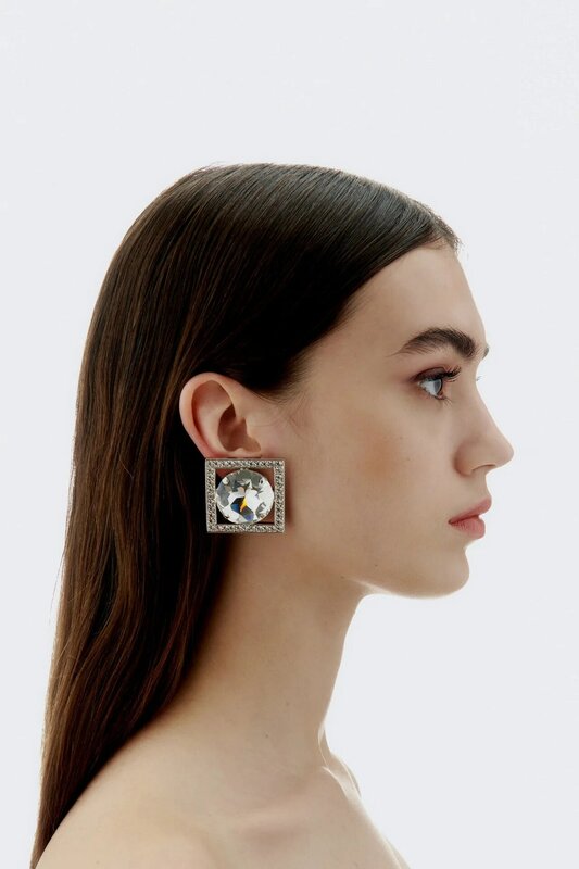Orecchini Light Luxury Personality Block Clip per orecchio geometrico per vestiti cose accessori donna Para Mujer Broches Ropa Mujer