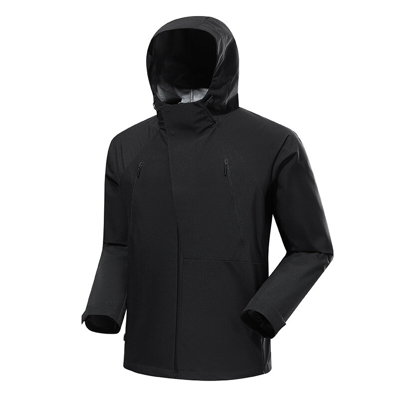 Куртка мужская водонепроницаемая с капюшоном, ветрозащитная свободная дышащая куртка для активного отдыха, походов, рыбалки, велоспорта, скалолазания