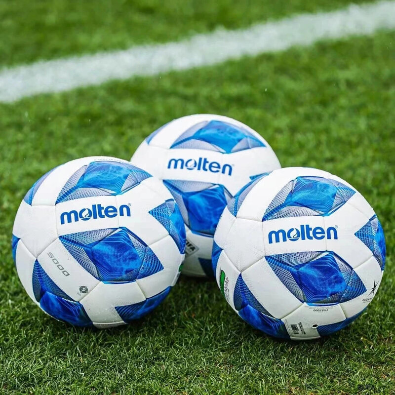 Molten-balón de fútbol de PU para adultos y niños, pelota de calidad, tamaño 5, función Superior y diseño, máxima visibilidad