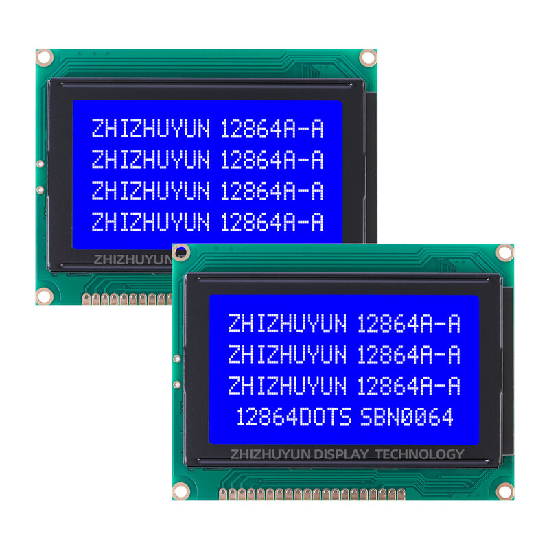 12864A-A 128 x64 Dot modulo LCD pellicola grigia retroilluminazione a LED bianca 20pin 5V porta parallela modulo schermo 128*64