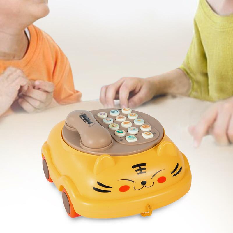 ของเล่น Montessori ของเล่นพัฒนาการทางดนตรีสำหรับเด็ก, โทรศัพท์สำหรับเด็กของขวัญเพื่อการศึกษาปฐมวัยของขวัญสำหรับเด็กอายุ3ขวบ