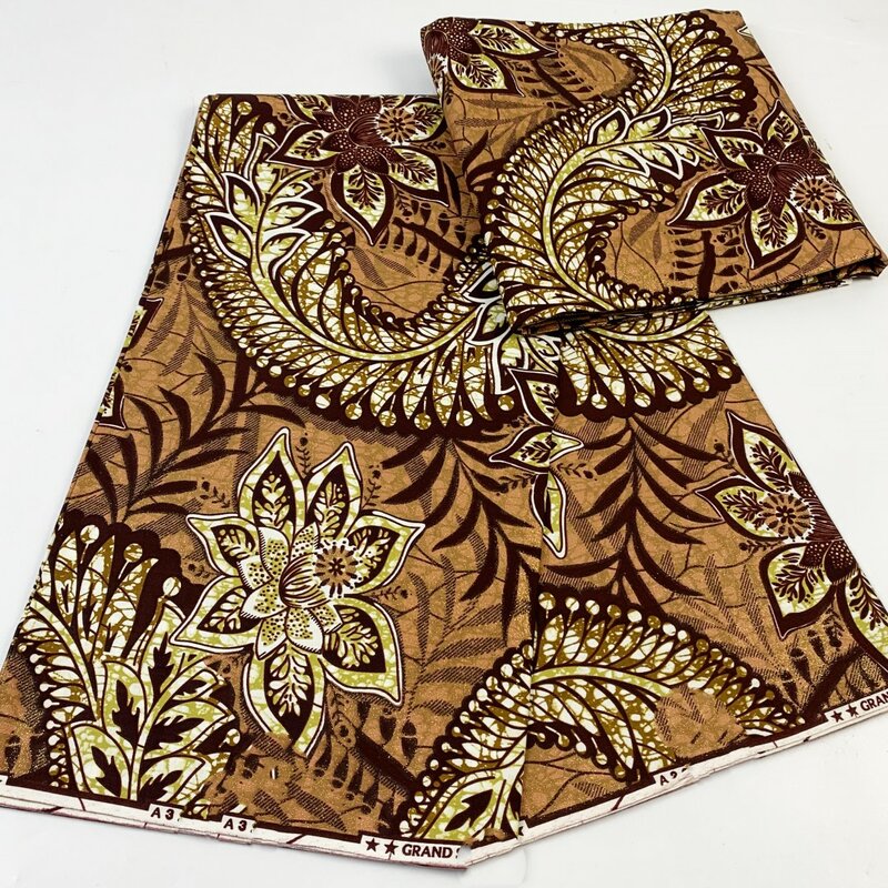Tecidos de cera dourada Super-V, alta qualidade, tecidos nigerianos para patchwork Y7, novo estilo, 2023