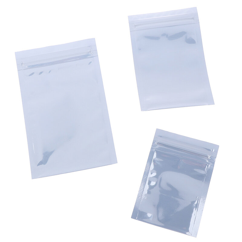 Sacs de rangement antistatiques refermables pour GT, sacs à fermeture éclair, poudres, 100 pièces