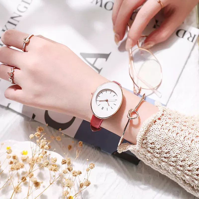 여성용 패션 시계 베스트셀러 제품, 럭셔리 브랜드 숙녀 시계, 개성 심플 벨트 Reloj Mujer