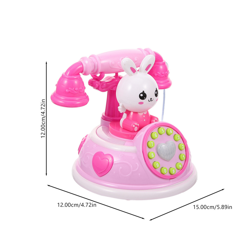 Brinquedo de telefone simulado para meninas, Brinquedo dos desenhos animados, Simulação Plaything, Eletrodoméstico, Cosplay, Forma plástica, Criança pequena