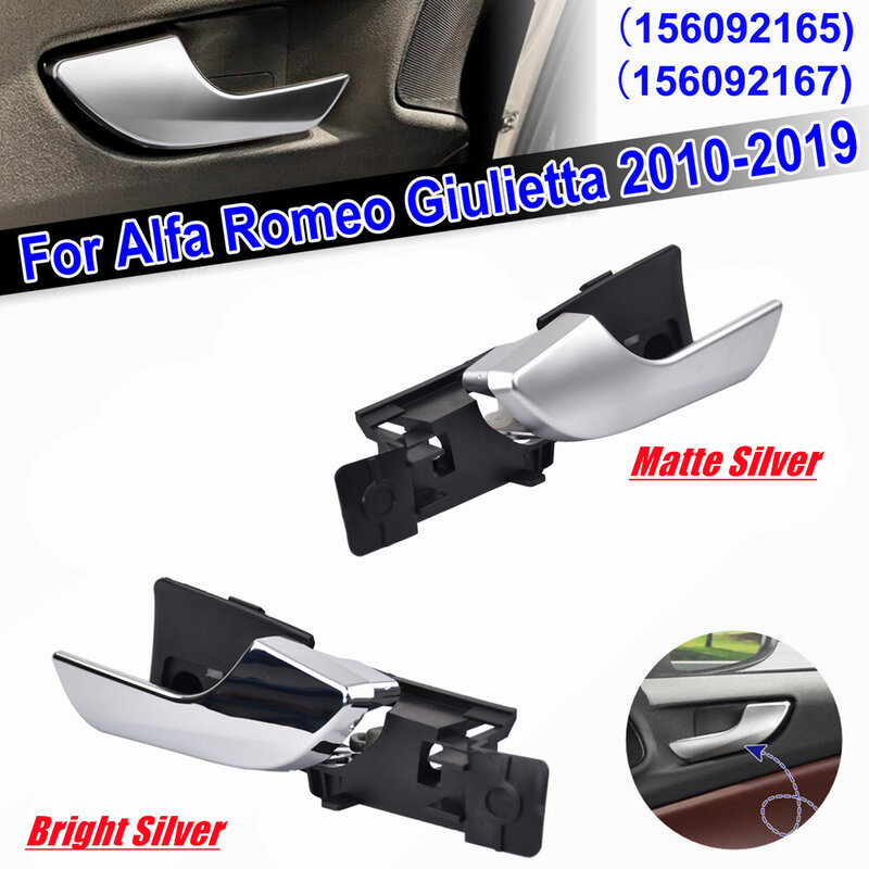 Car Interior Door Handle Chrome Front Rear Left Right For Alfa Romeo Giulietta 2010-2019 156092167 156092165