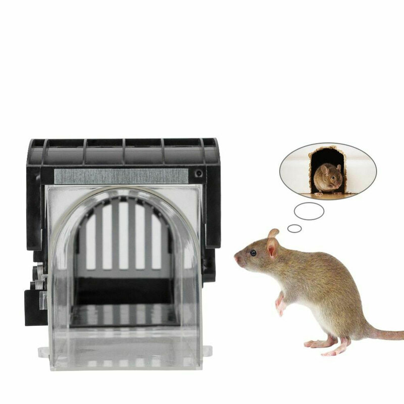 Trampa de plástico reutilizable inteligente para ratones, jaula de trampa efectiva para ratas, para el hogar, jardín, restaurante, Control de plagas