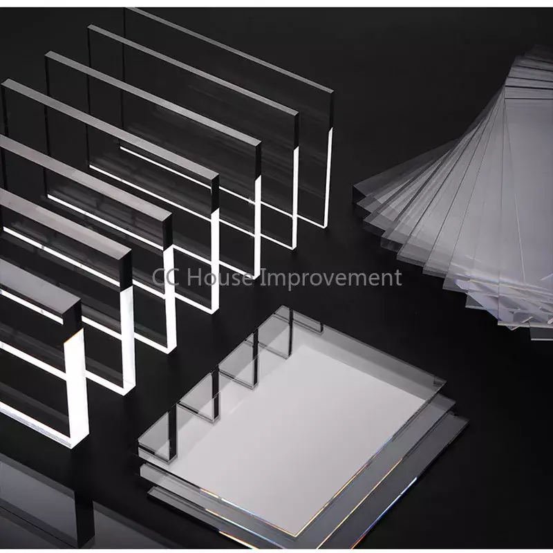 50mm * 100mm * 6mm klare Acryl platte transparente Kunststoff platte für Bilderrahmen Glas Ersatz Projekt Display Malerei