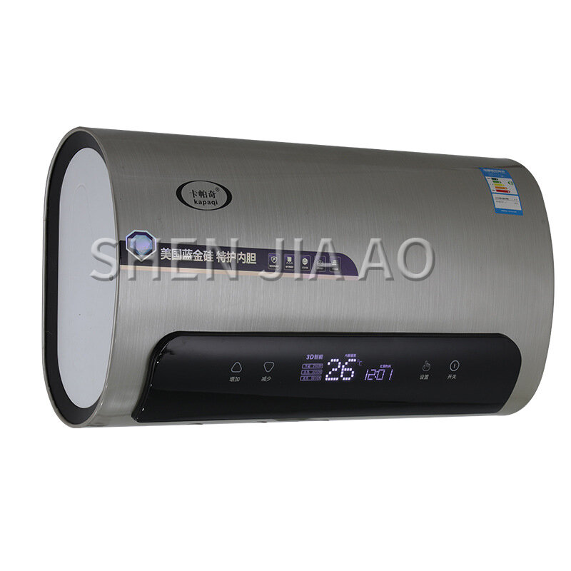 Электрический водонагреватель с быстрым нагревом, электрический нагреватель с интеллектуальным управлением и цифровым дисплеем, с многоуровневой защитой температуры