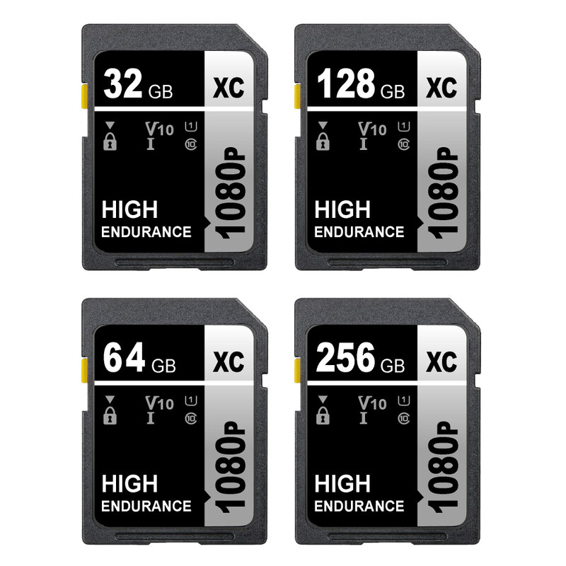 بطاقة ذاكرة من الفئة 10 للكاميرا ، بطاقة SD ، 8 جيجابايت ، 16 جيجابايت ، 32 جيجابايت ، 64 جيجابايت ، 128 جيجابايت ، 256 جيجابايت ، عالية السرعة ، بطاقة TF