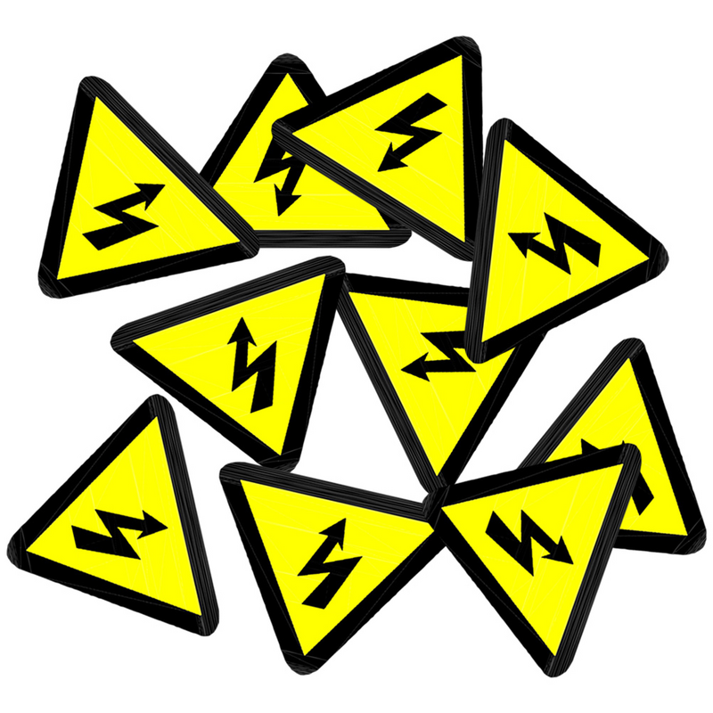 Samoprzylepne logo Znaki Naklejka elektryczna Ostrzeżenie Etykieta panelu elektrycznego Znak ogrodzenia Etykiety ostrzegające o wysokim napięciu